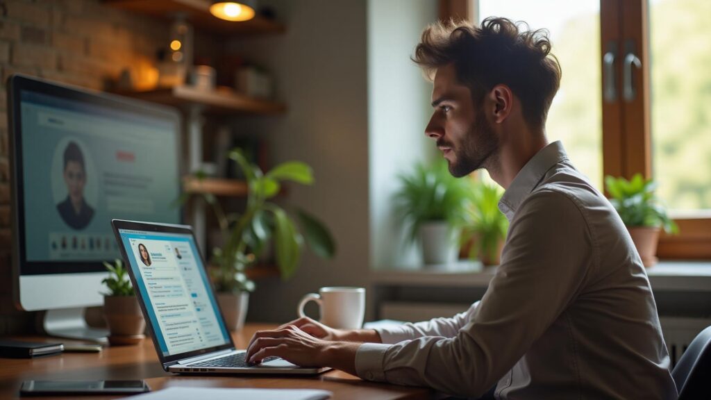 empresario poniendo en practica el toolkit para linkedin rocket